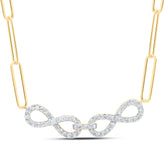 1/4CTW-DIA NK FASHION NECKLACE (18-INCH)